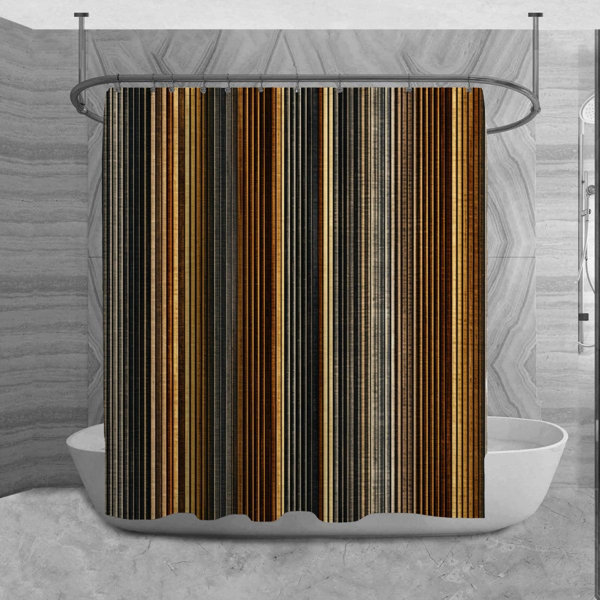 Bless international Otmer Striped Shower Curtain - Wayfair Canada